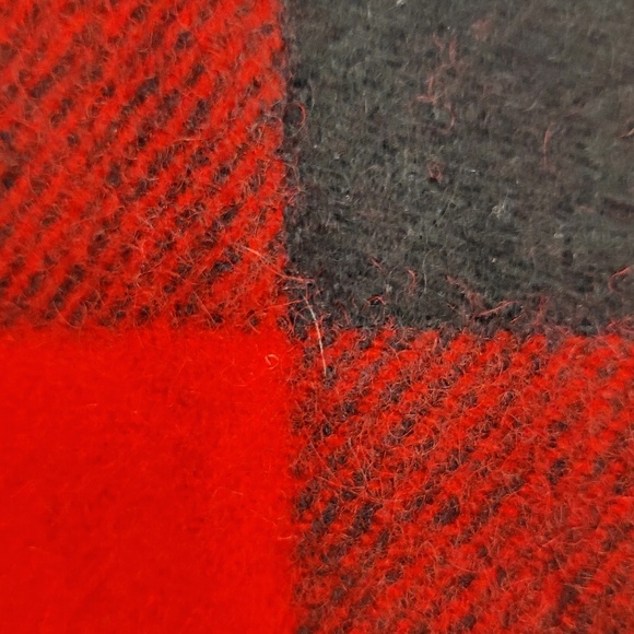 Vintage Woolrich Buffalo Wool Plaid and Acrylic Orange Reversible Jacket, XL - Picture 9 of 16